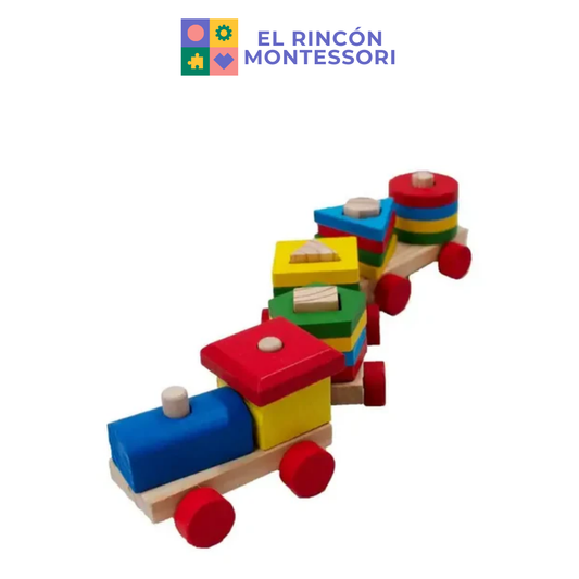 Tren De Madera Didáctico
