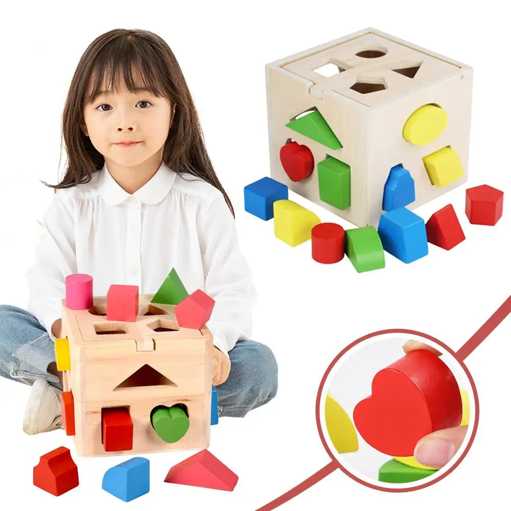 Cubo De Madera Didáctico Montessori