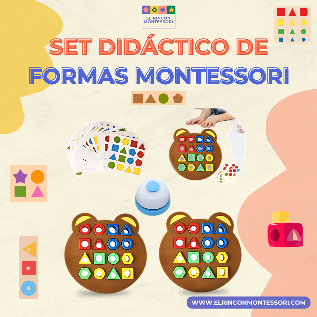 Set Didáctico de Formas Montessori