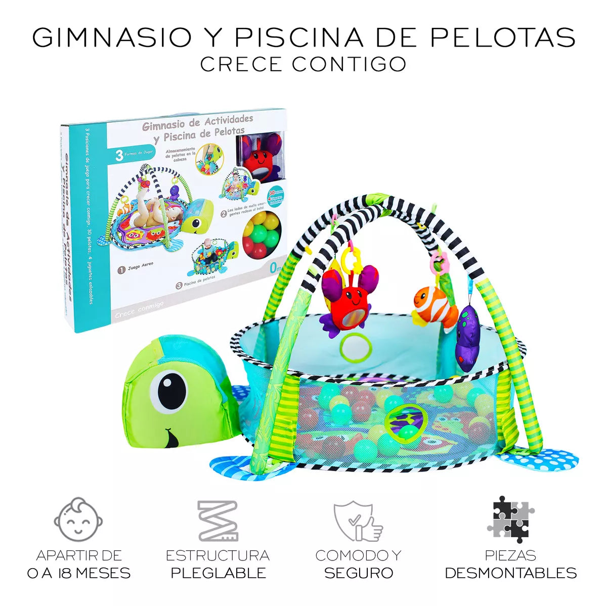 Gimnasio Para Bebes 3 En 1