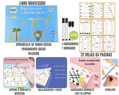 Libro Didáctico De Trazos Montessori