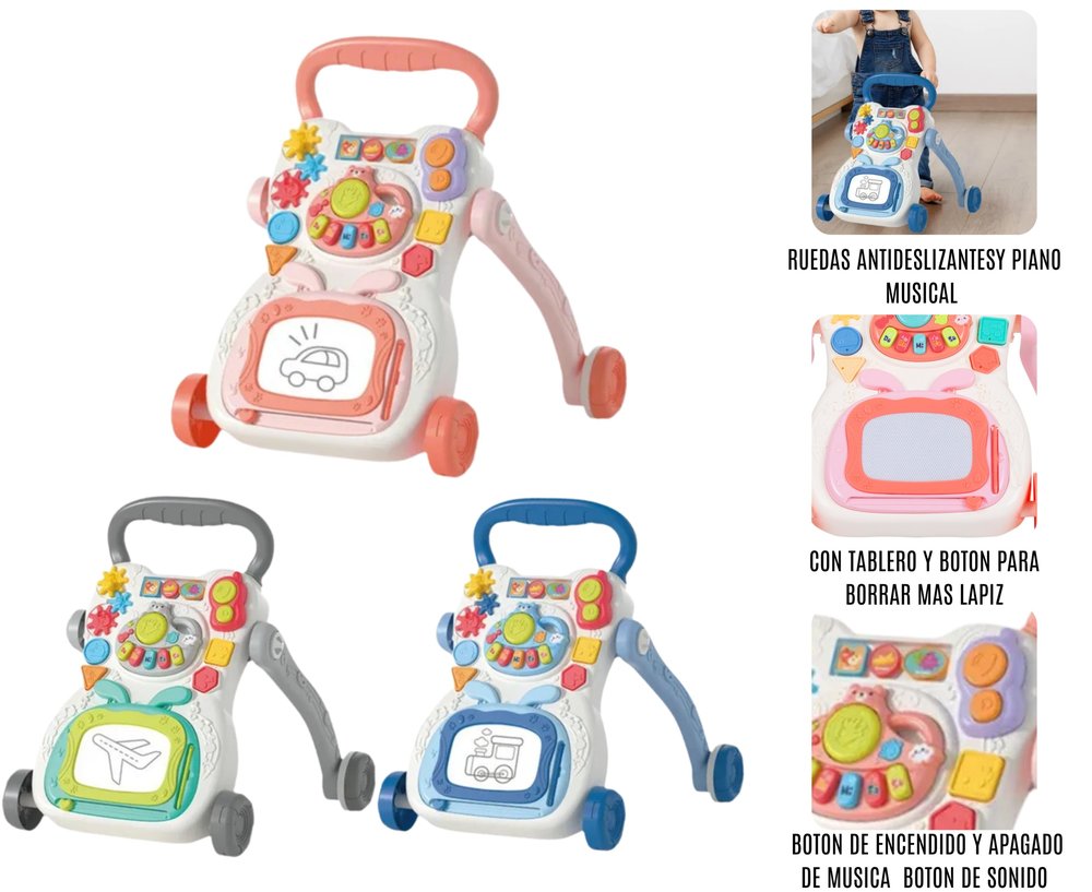 Andadera De Bebe Con Tablero Didáctico