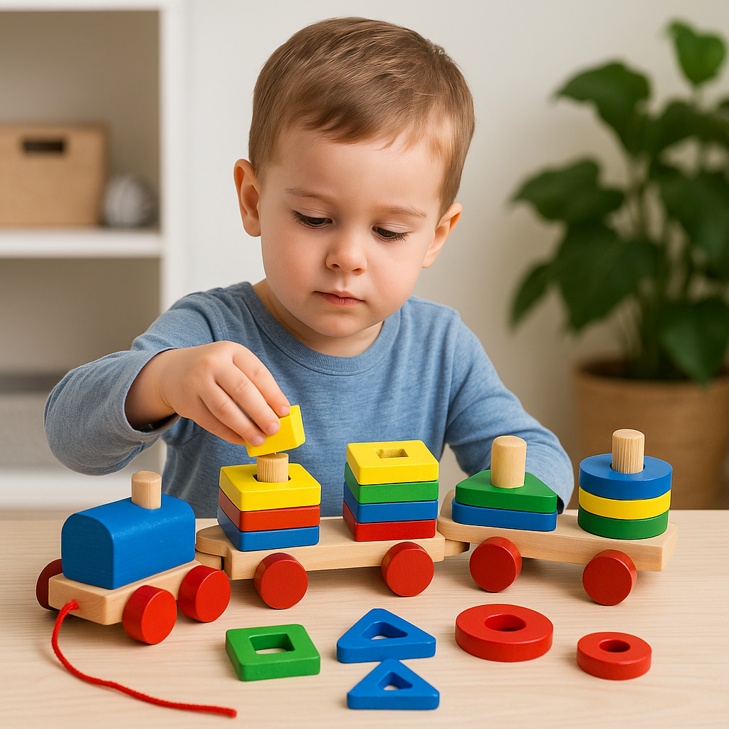 Tren De Madera Didáctico