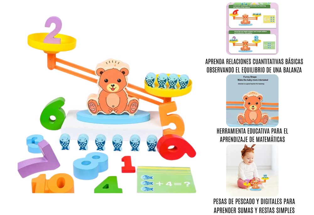 Juego Educativo Balanza Matemática