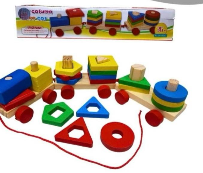 Tren De Madera Didáctico