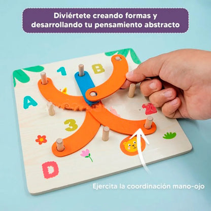 Tablero Didáctico Letras  y Números Montessori