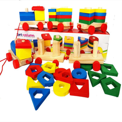 Tren De Madera Didáctico