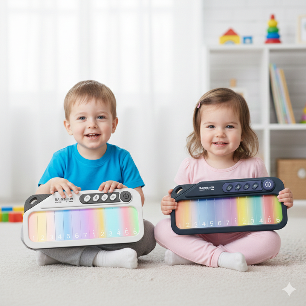 Mini Piano Infantil De Luces